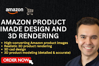 create high converting amazon product images, 3d product modeling and 3d renders