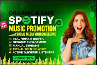 promote your spotify music, spotify album promotion to USA, germany, uk audience