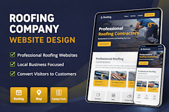 roofing company website design roofing contractor website