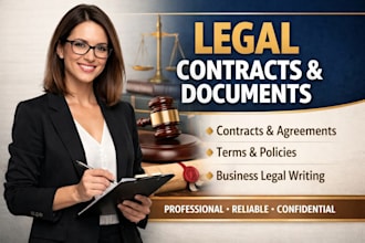 draft professional legal documents, contracts, and business agreements