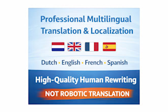 localization for businesses in nl en fr es