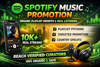 do organic spotify music promotion with playlist pitching for real growth