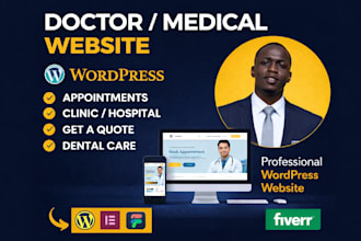 build doctor website medical doctor clinic dentist website doctor website