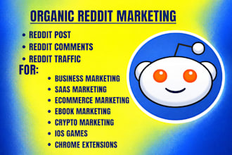 promote saas ai app web ecommerce ebooks via reddit SEO post management