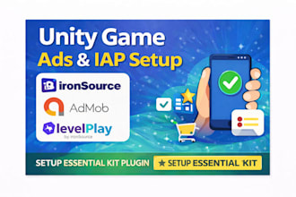 setup ads and iap in unity