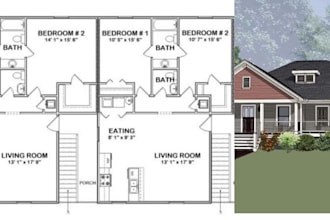 design duplex, apartment and multi family house floor plans