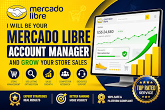 be your mercado libre account manager and grow your store sales