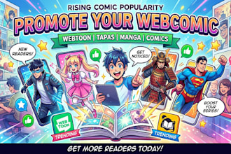 promote your webcomic, webtoon promotion, tapas, manga, comic