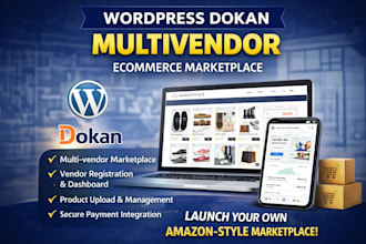build wordpress dokan multivendor ecommerce marketplace website