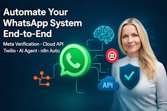 automate n8n whatsapp chatbot ai agent setup cloud api twilio meta verification