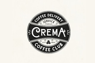 design aesthetics coffee delivery service logo