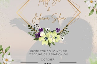 design elegant invitation wedding birthday or event card