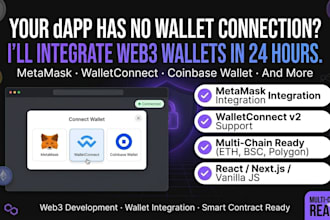 integrate metamask, walletconnect, and web3 wallet into your website or dapp