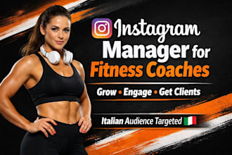 italian instagram fitness coach social media marketing manager