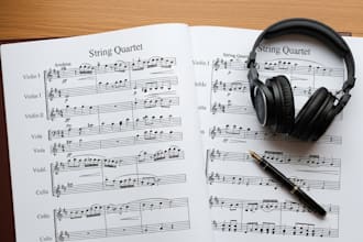 write professional string quartet scores and  satb arrangements