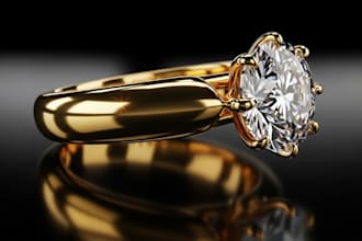 do realistic 3d jewelry rendering, animation and product visualization