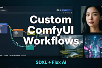 custom comfyui workflows for stable diffusion and flux ai