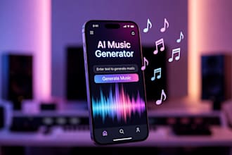 develop ai music generator app, ai dj app and ai music learn app
