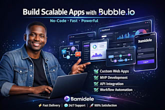 build your bubble mvp saas app with advanced workflows clean UI