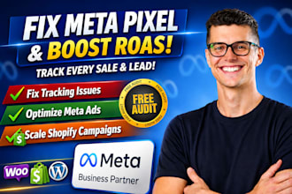 setup meta conversion api, fix meta pixel and shopify facebook ads tracking
