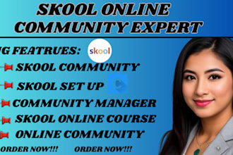 setup skool online community skool community manager online course skool setup