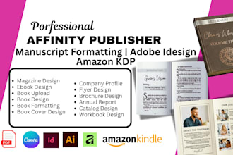 book formatting amazon kdp workbook ingramspark pubilshing in affinity publisher