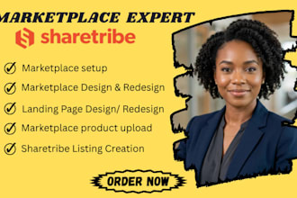 design and develop sharetribe marketplace website for your business