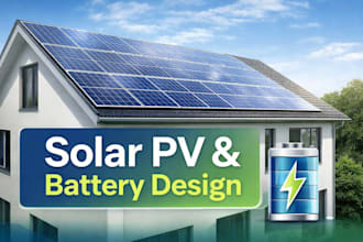 design solar pv system, battery backup, and ev charger permit plans