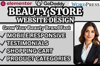 beauty store website cosmetic store site skincare website online beauty shop