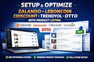 setup responsive zalando leboncoin cdiscount trendyol otto with product listing