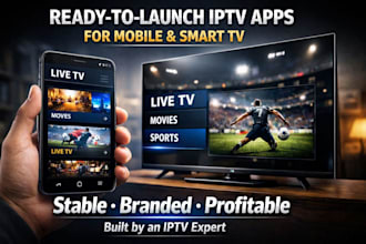 build iptv app streaming app for android iptv and smart TV in 5 days