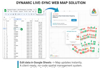 create interactive webgis with realtime data via google sheets