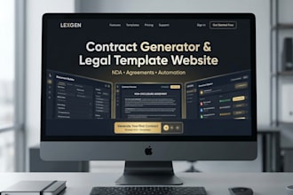 contract generator and legal template website, nda and document automation store