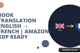 translate your book from english to french for amazon KDP