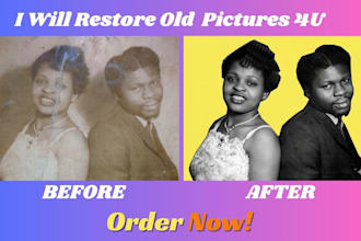restore old photos, fix blurry images, upscale and enhance with ai