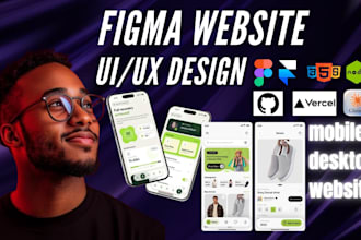 do figma website design, website ui ux design, ui ux design