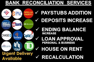 reconcile bank statement PDF to editable format