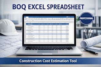 create a construction boq and bill of quantities excel spreadsheet