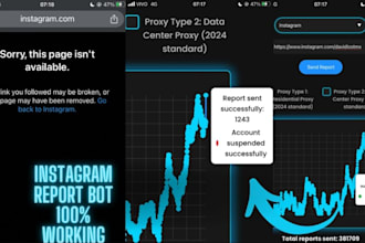 instagram banning, mass report bot, negative content comment,auto commenting bot