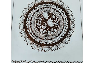 draw professional handdrawn mandala art