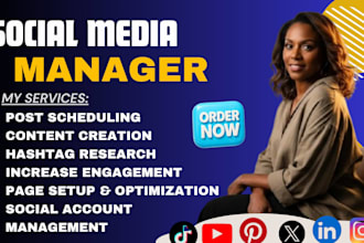 grow organic social media presence social media marketing manager contentcreator