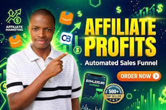 build converting affiliate marketing sales funnel and amazon website for sales