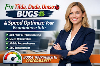 tilda bug fix duda umso speed fix ecommerce website