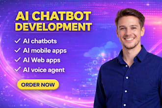 build ai chatbot, ai web app, ai mobile app and ai voice agent