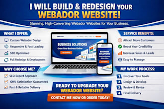 build webador website design webador redesign webador website development