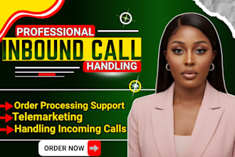 handle inbound calls customer support telemarketing do real estate cold calling