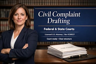 draft a professional civil complaint for any US court