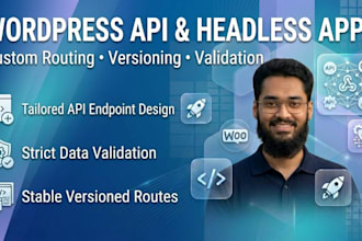 build custom headless wordpress rest API for your app or frontend