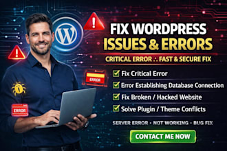 fix wordpress critical error fix wordpress issues fix wordpress website