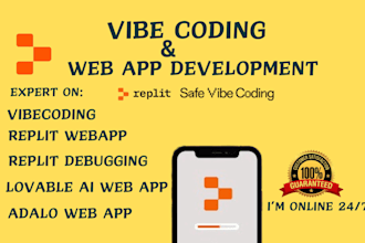 develop ai mobile app, vibe code lovable adalo web app vibe code replit ai agent
